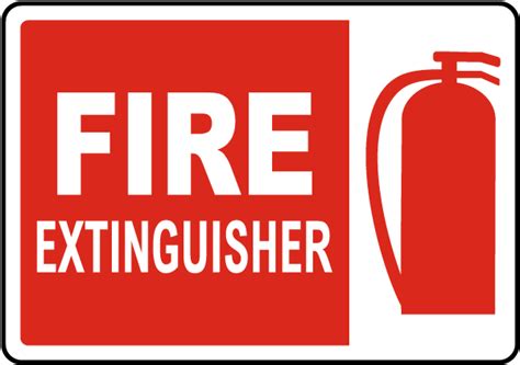 K Fire Extinguisher Sign