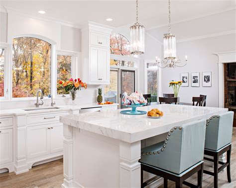 White kitchen cabinets and gray kitchen cabinets are the most popular to the customers. Small Painted White Traditional Kitchen - Crystal Cabinets