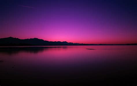 1920x1200 Pink Purple Sunset Near Lake 1200p Wallpaper Hd Nature 4k