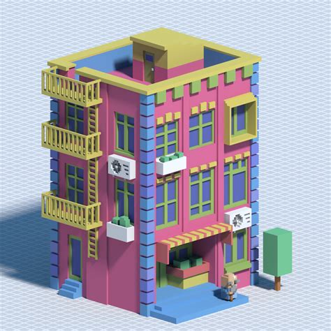 Artstation Voxel Building