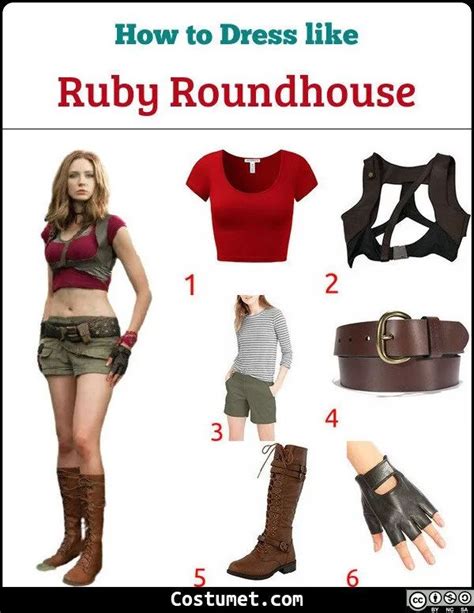 Ruby Roundhouse Jumanji Costume For Cosplay And Halloween 2023