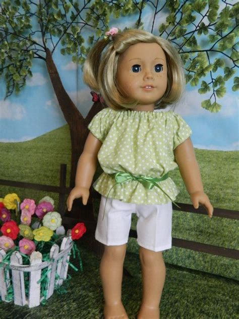 American Girl Doll Clothes Summer Shorts And Top For American Etsy