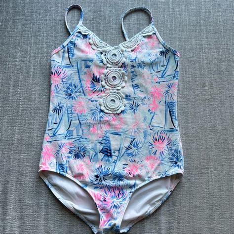 Lilly Pulitzer Swim Lilly Pulitzer Girls Juliet Swimsuit Pink