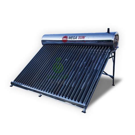 Mega Sun Solar Water Heater 30 Tube 375 Ltr Auxiliary Power Pvt Ltd