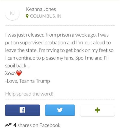 Teanna Trump Launches 10000 Gofundme Bossip