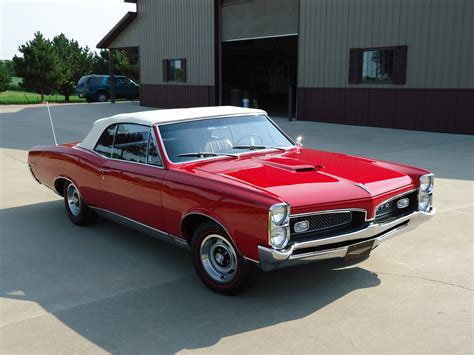 1967 Pontiac Gto Convertible Muscle Classic Old Red Usa