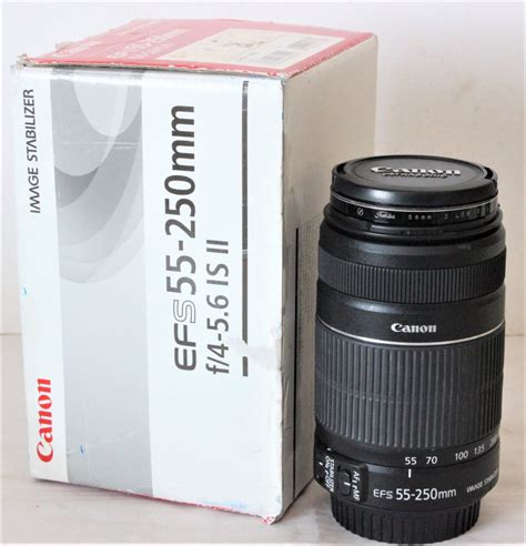 Canon Ef S 55 250mm F4 56 Ii Is Lens In Box With Manual Photocapital