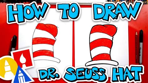 How To Draw The Dr Seuss Hat From Cat In The Hat Youtube