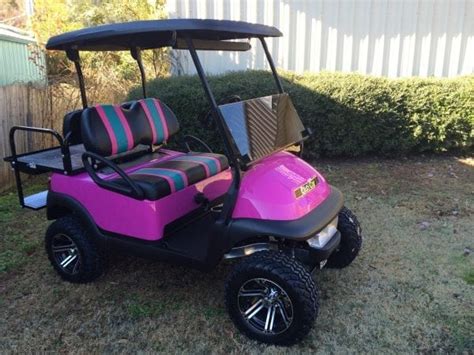 Pink Club Car Precedent Golf Cart Custom Golf Carts Columbia Sales