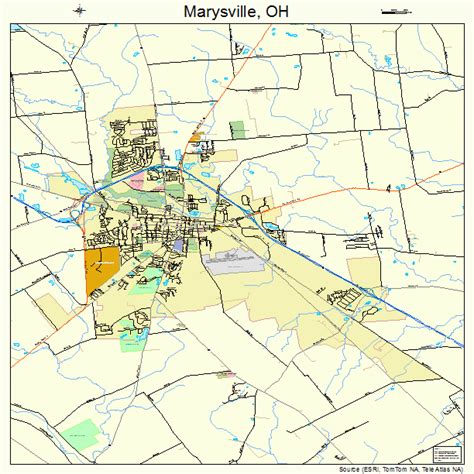 Marysville Ohio Street Map 3948160