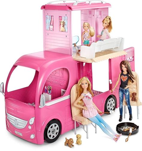 Barbie Pop Up Camper Vehicle #Mattel | Barbie camper, Barbie toys, Playset