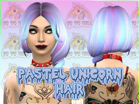 Pastel Hair Female Long Found In Tsr Category Sims 4 Female Hairstyles