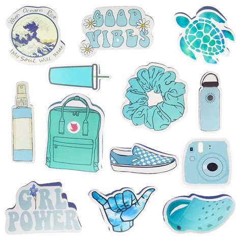 Vsco Stickers For Water Bottle 50 Packs Cute Waterproof Aesthetic