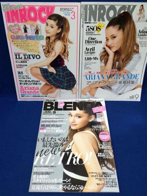 Lot Of 3 Ariana Grande Cover 2 Inrock And Blenda Japan Magazine Book And F