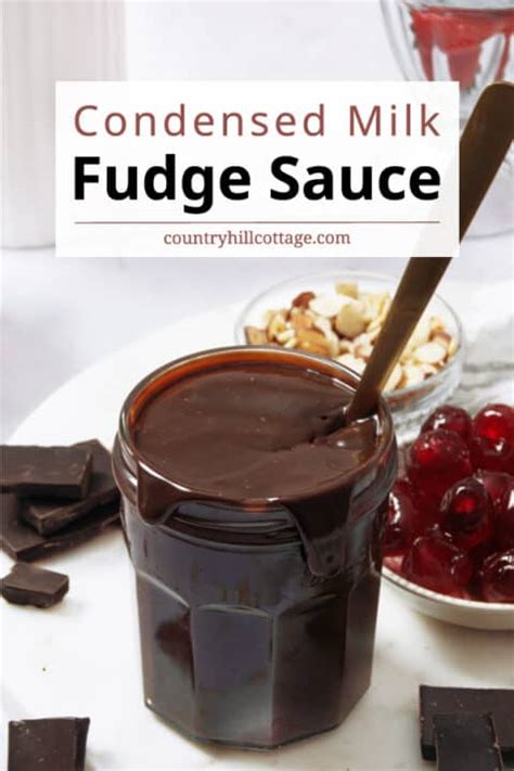 hot fudge sauce with sweetened condensed milk