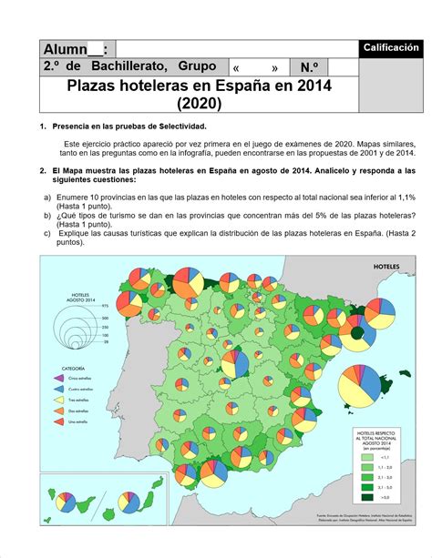 Lyceo Hispánico Ejercicio Práctico De Geografía De España Nº 114