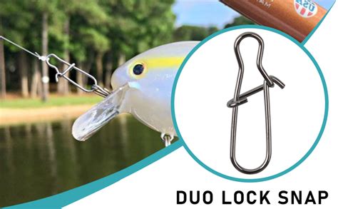 Fishing Snap Swivels Fishing Duo Lock Nice Snaps 100pcs Stainless