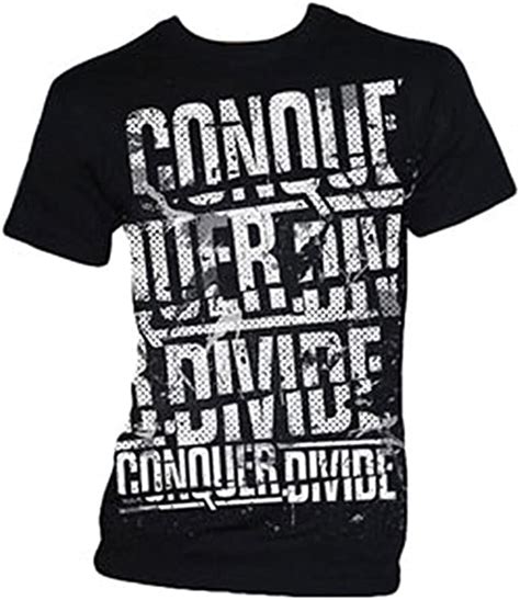 Conquer Divide Mens Logo T Shirt Medium Black Clothing