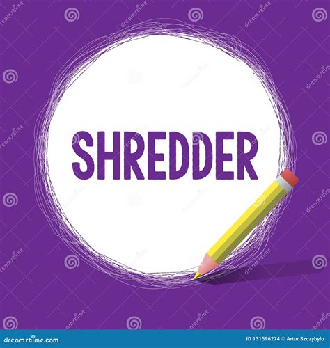 Word Writing Text Shredder Business Concept For Machine Or Other
