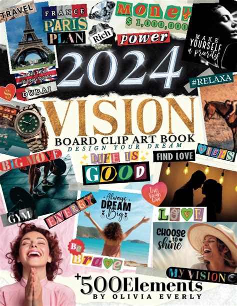 Buy 2024 Vision Board Clip Art Book An Extensive Collection Of Inspiring Images Quotes