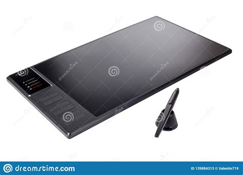 Wireless Graphic Tablets With Pen Stock Image Image Of Wireless