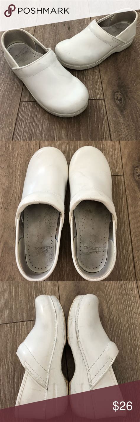 Dansko White Leather Clogs Size 838 Leather Clogs White Leather Clogs White Leather