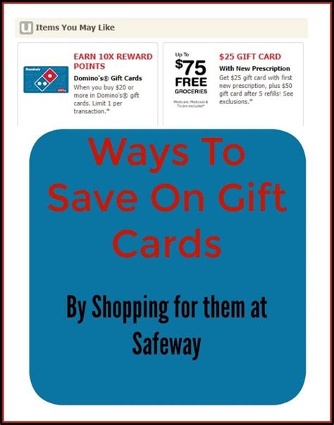 This is a real salvation for those people who did not have time to buy gifts. Safeway Gift Card Deals - Save On Gift Cards Shopping at Safeway! - Thrifty NW Mom