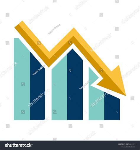 Illustration Vector Graphic Chart Decrease Arrow Stock Vector Royalty