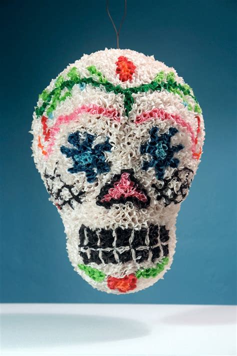 Items Similar To Handmade Sugar Skull Pinata Day Of The Dead