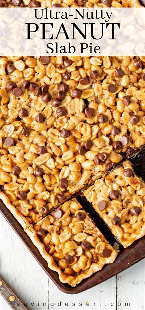 ultra nutty chocolate peanut slab pie recipe slab pie tart recipes