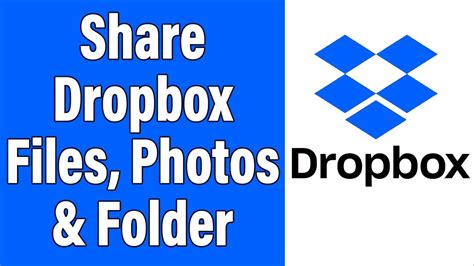 How To Share Dropbox Files Photos Folder 2021 Send Files With