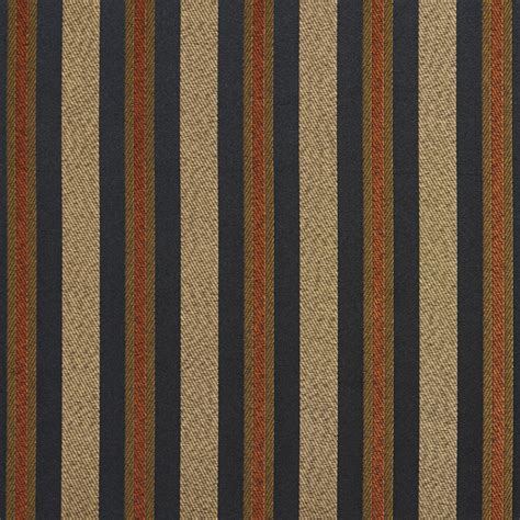 Onyx Regal Black And Coral Inch Wide Stripe Damask Upholstery Fabric