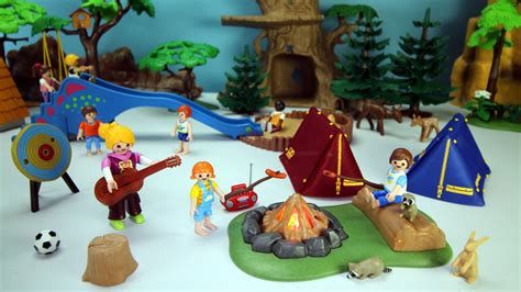 Playmobil Summer Fun Campground With Camp Fire Playset Build And Play