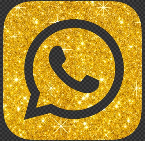 Hd Luxury Gold Glitter Whatsapp Whats App Logo Icon Png Citypng