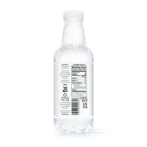 Hint Crisp Apple Flavored Water 16 Fl Oz Bottle