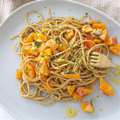 Love to Eat Pasta mit Kürbissauce cremig und einfach