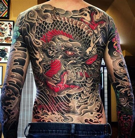 Japanese Ink on Instagram Japanese back tattoo by myztat japanese Tatuaje japonés para