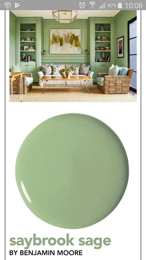 Love This Green Paint Saybrook Sage By Benjamin Moore Paint Colors