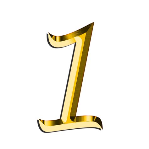 Golden Number 1 Transparent Png Stickpng