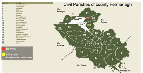 Civil Parishes Of County Fermanagh Scotland And Ireland Pinterest