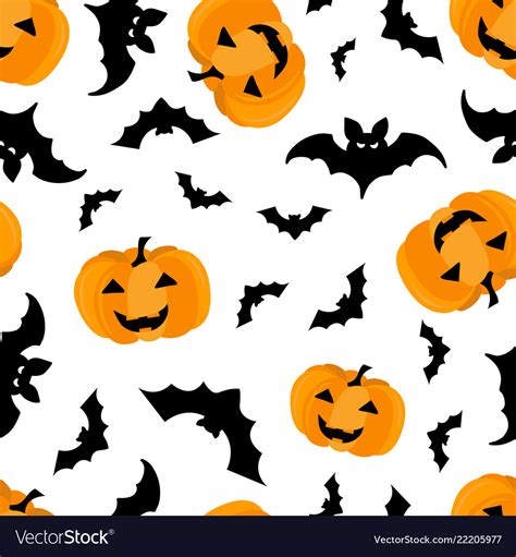 Seamless Pattern Halloween Background Royalty Free Vector