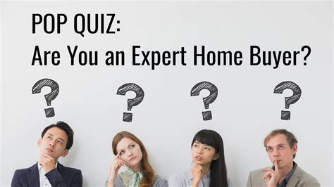 Quiz Are You An Expert Home Buyer Youtube
