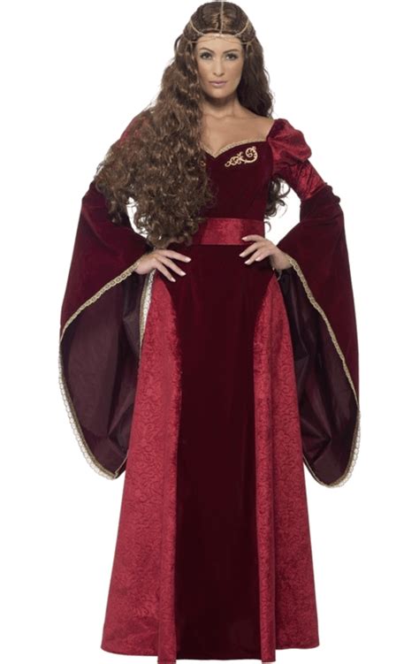 Adult Medieval Queen Deluxe Costume | Joke.co.uk