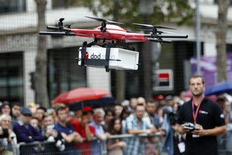 Drones Swoop Down Paris Champs Elysees In Festival Science And Tech