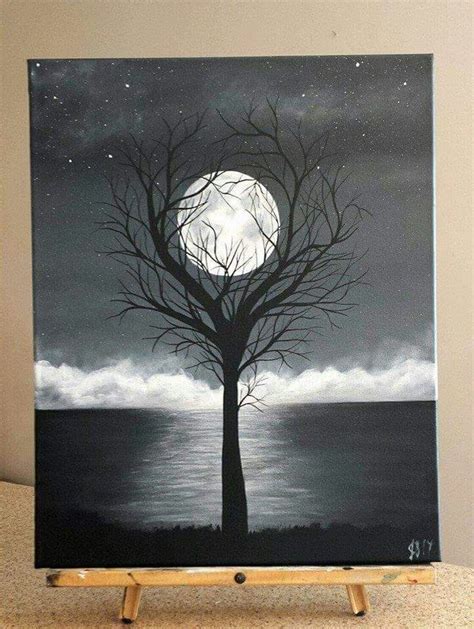 Pin By Becky Baker Schaefer On Stuff Id Like To Paint Moon Painting