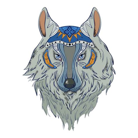 Wolfcolor Stock Illustration Illustration Of Face Wolf 10455487