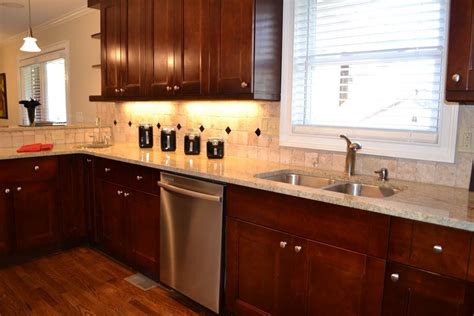 Cherry wood darkens with exposure to light, so the kitchen cabinets that you loved when you installed them, may end up being too dark for your taste after a few clean your cabinets thoroughly. Cherry Cabinets: Traditionally Elegant - Home Furniture Design