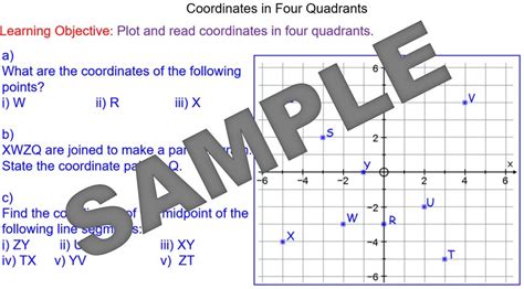 Coordinates In All Four Quadrants Mr