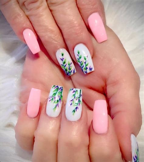 70 Stunning Spring Nails 2020 Designs The Glossychic Spring Nails 2020 Floral Nails