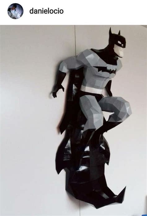Batman Papercraft Design With Pdf Templates To Build By Hand Etsy In